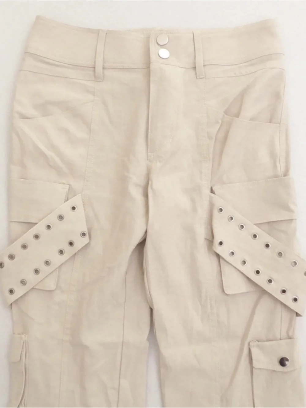 #1389 ZARA Linen Blend Limited Edition Cargo Pants